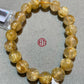 Gold Rutilated Quartz Bracelet 10.5+mm #1016
