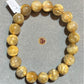 Gold Rutilated Quartz Bracelet 11 mm #1017