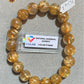 Gold Rutilated Quartz Bracelet 10.5mm #1043