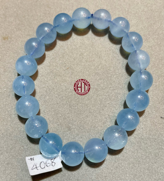 Aquamarine Bracelet 10.5+mm #4068