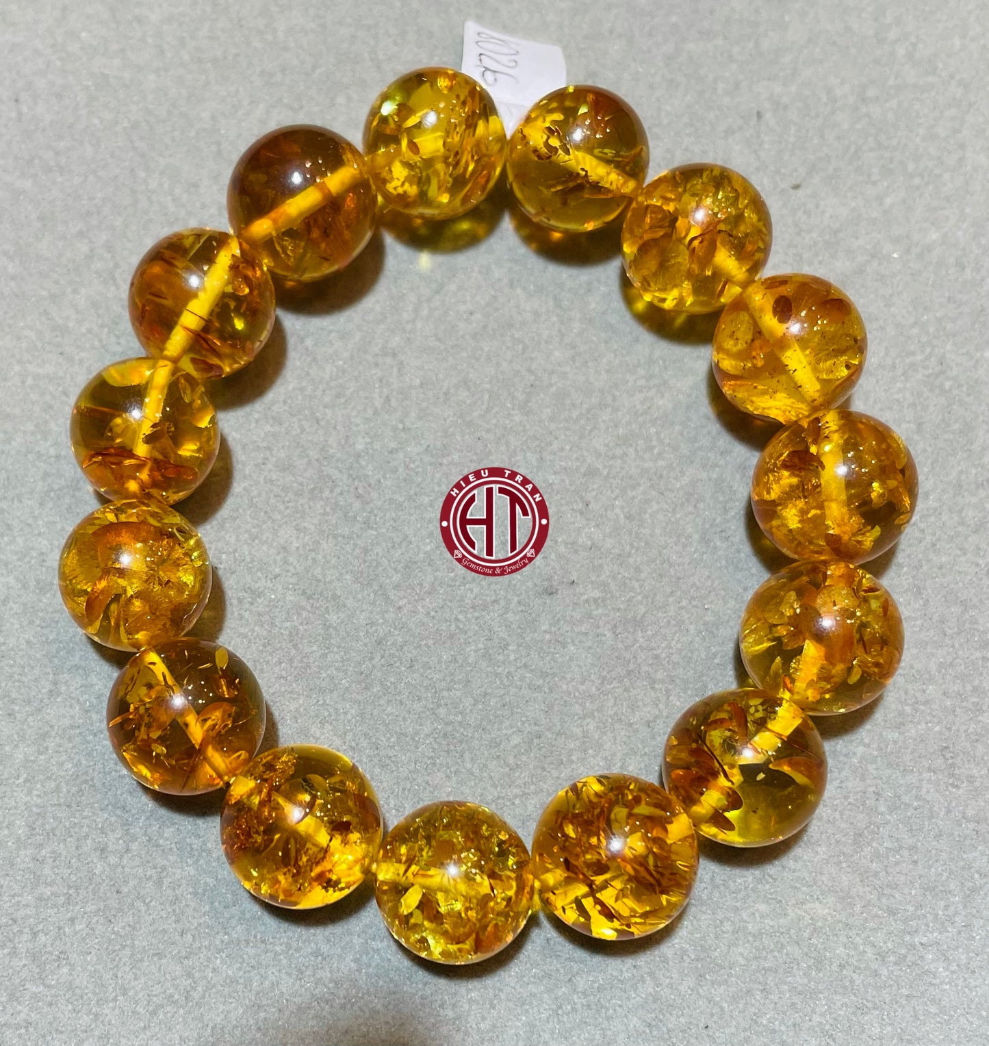 Myanmar Amber Bracelet 14+mm #8026