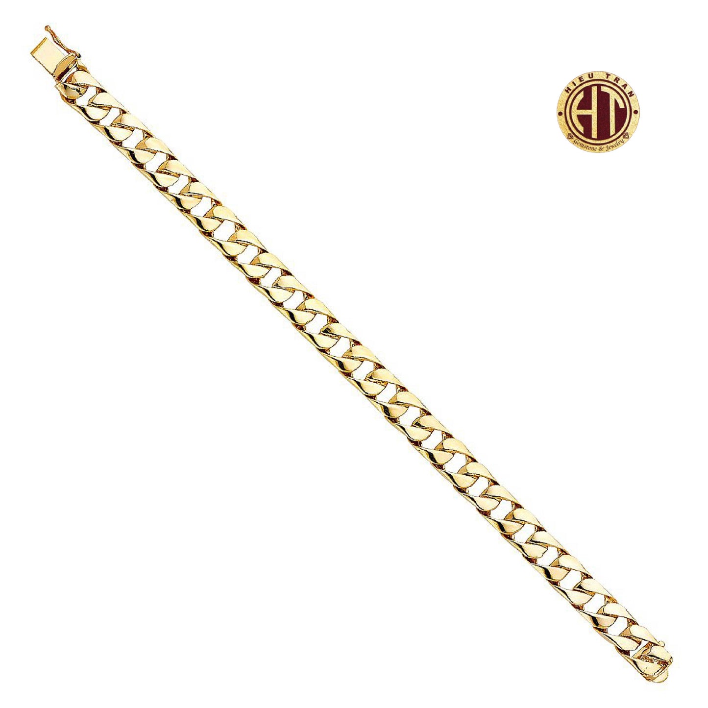 14K Gold Cuban Bracelet #AB462