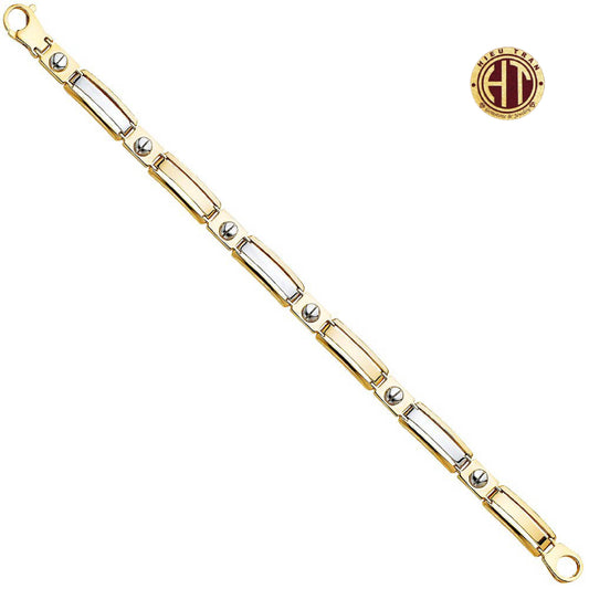 14K Gold Fancy Bracelet #AB516