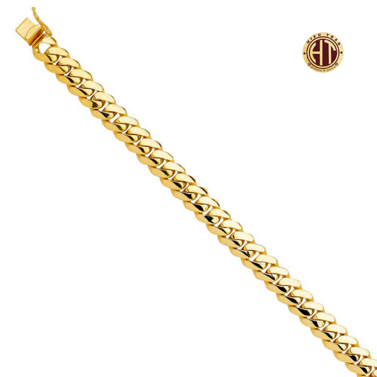 14K Gold Miami Cuban Bracelet #AB748