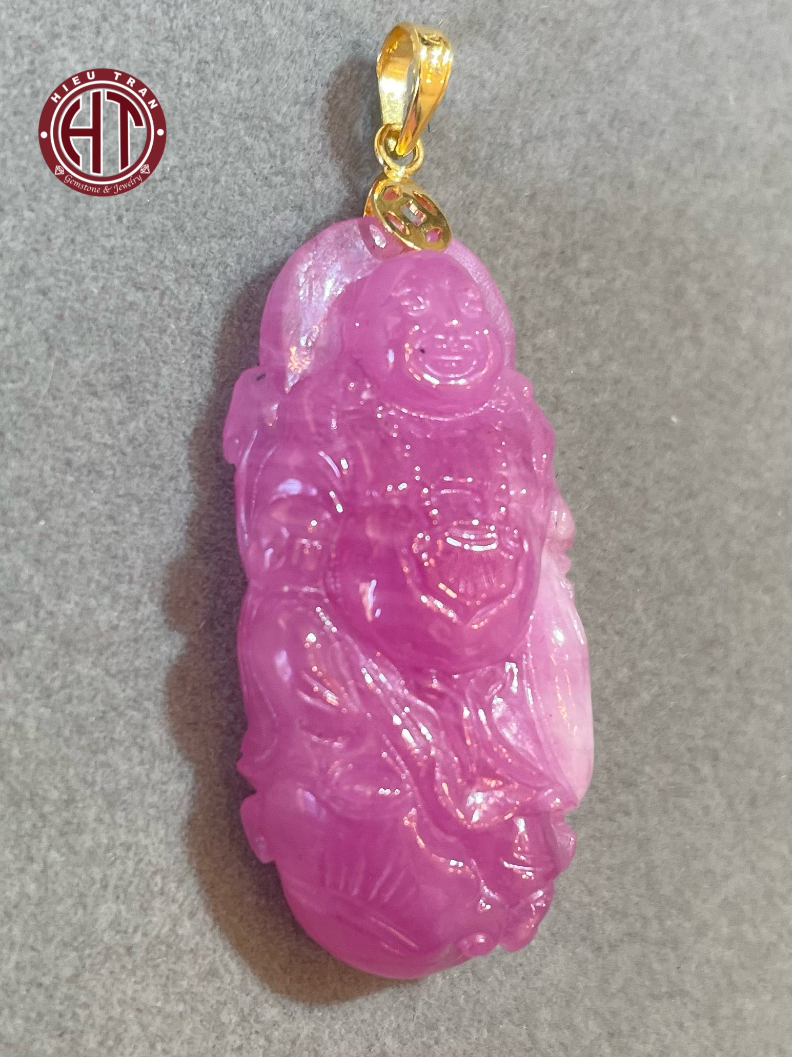 Ruby buddha store pendant