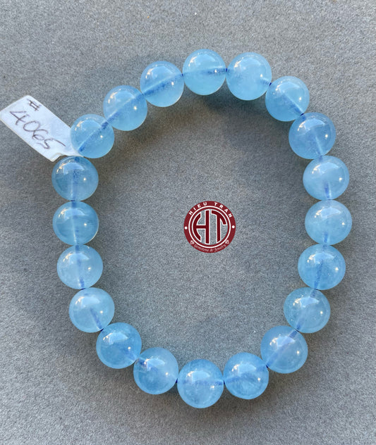 Aquamarine Bracelet 10mm #4065