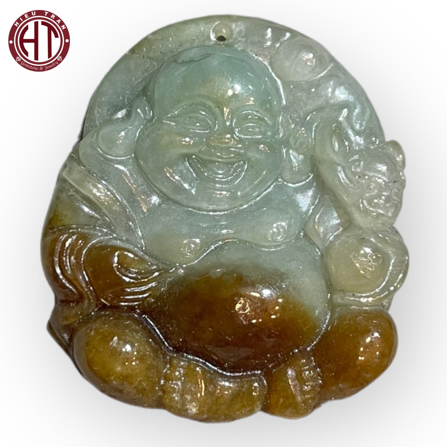 Jadeite Happy Buddha Pendant #P101
