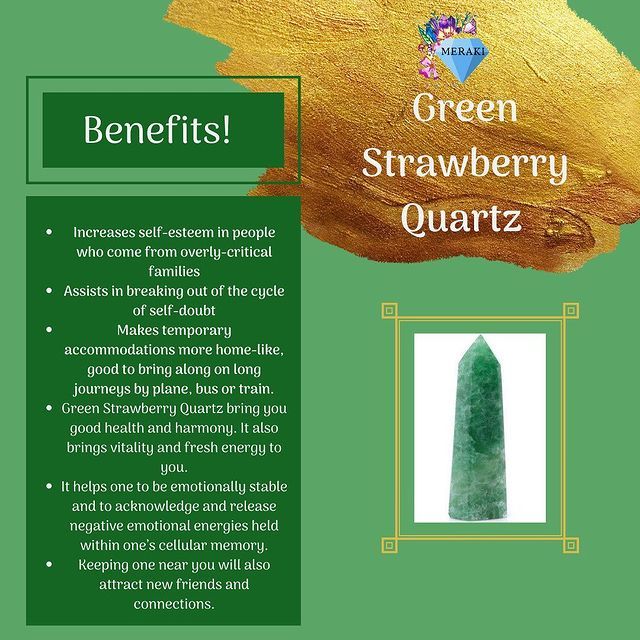 Green Strawberry Quartz Round Stone mix Italian Gold Charm 9.5mm #6021