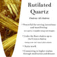 Rutilated Quartz Round Stone mix Italian Gold Charm 9.5mm #5067