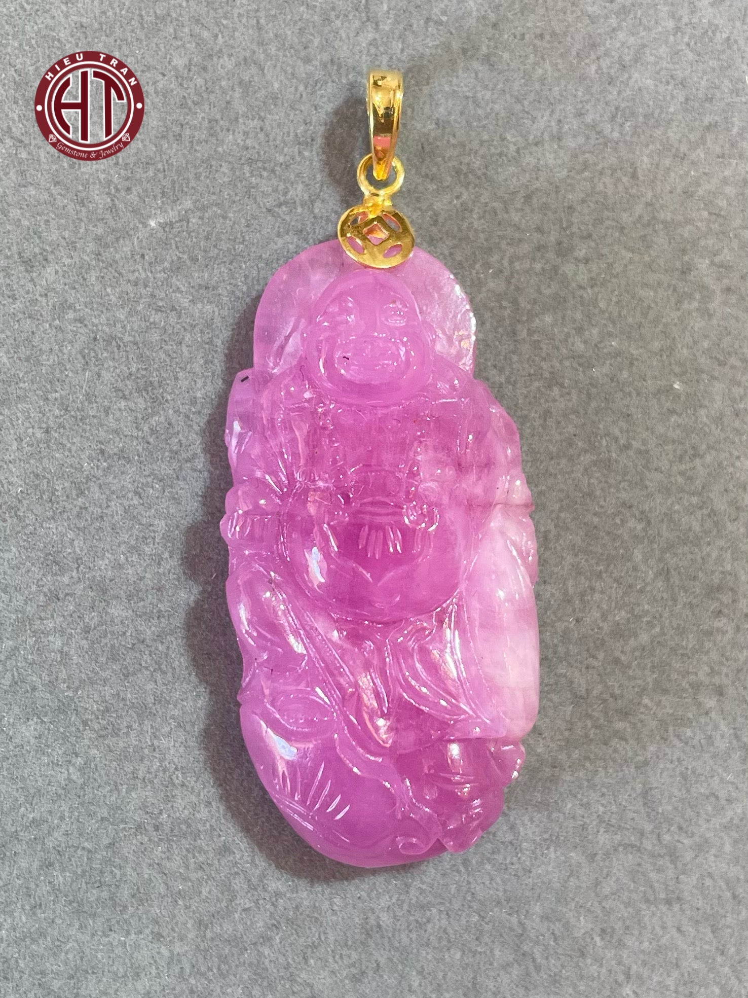 Ruby buddha deals pendant