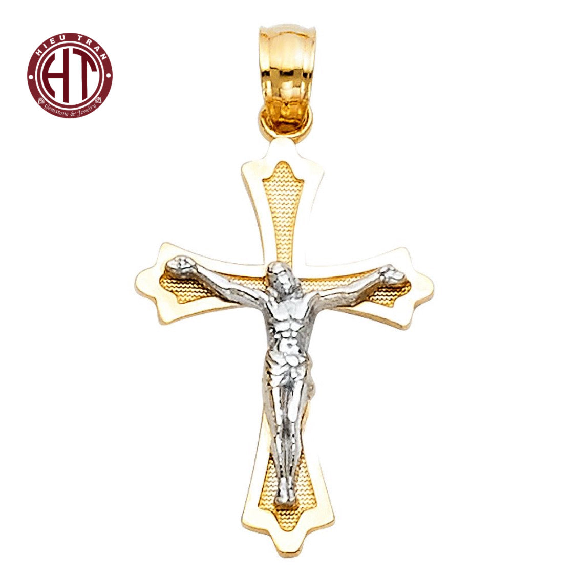 Italian Gold Jesus Christ Pendant #PT51P101