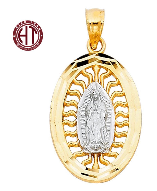 14K Italian Gold Ave Maria Pendant #PT1103