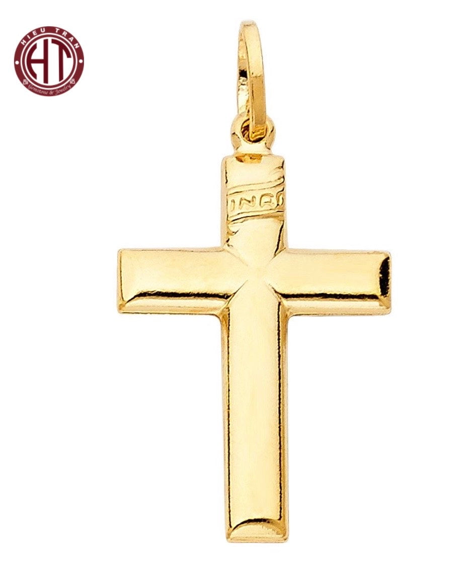 14K Italian Gold Cross Pendant #PT125P104