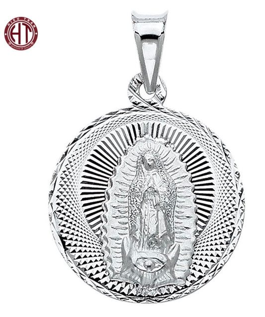 14K Italian Gold Ave Maria Pendant #P1336