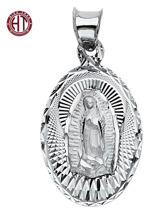 14K Italian Gold Ave Maria Pendant #P1341