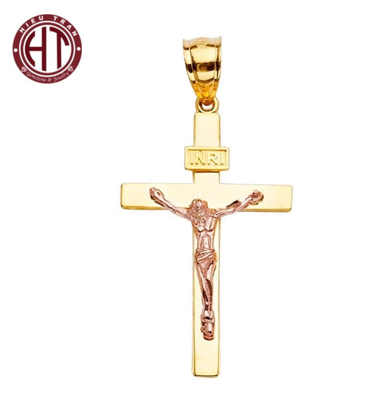 14K Gold Cross Pendant #PT2193