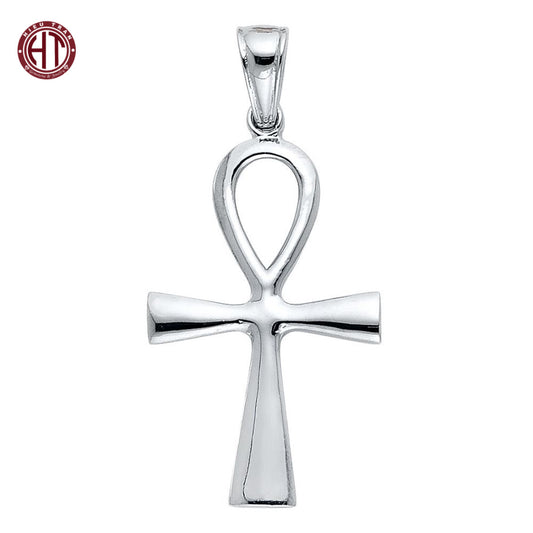 Italian White Gold Cross Pendant #P923P105