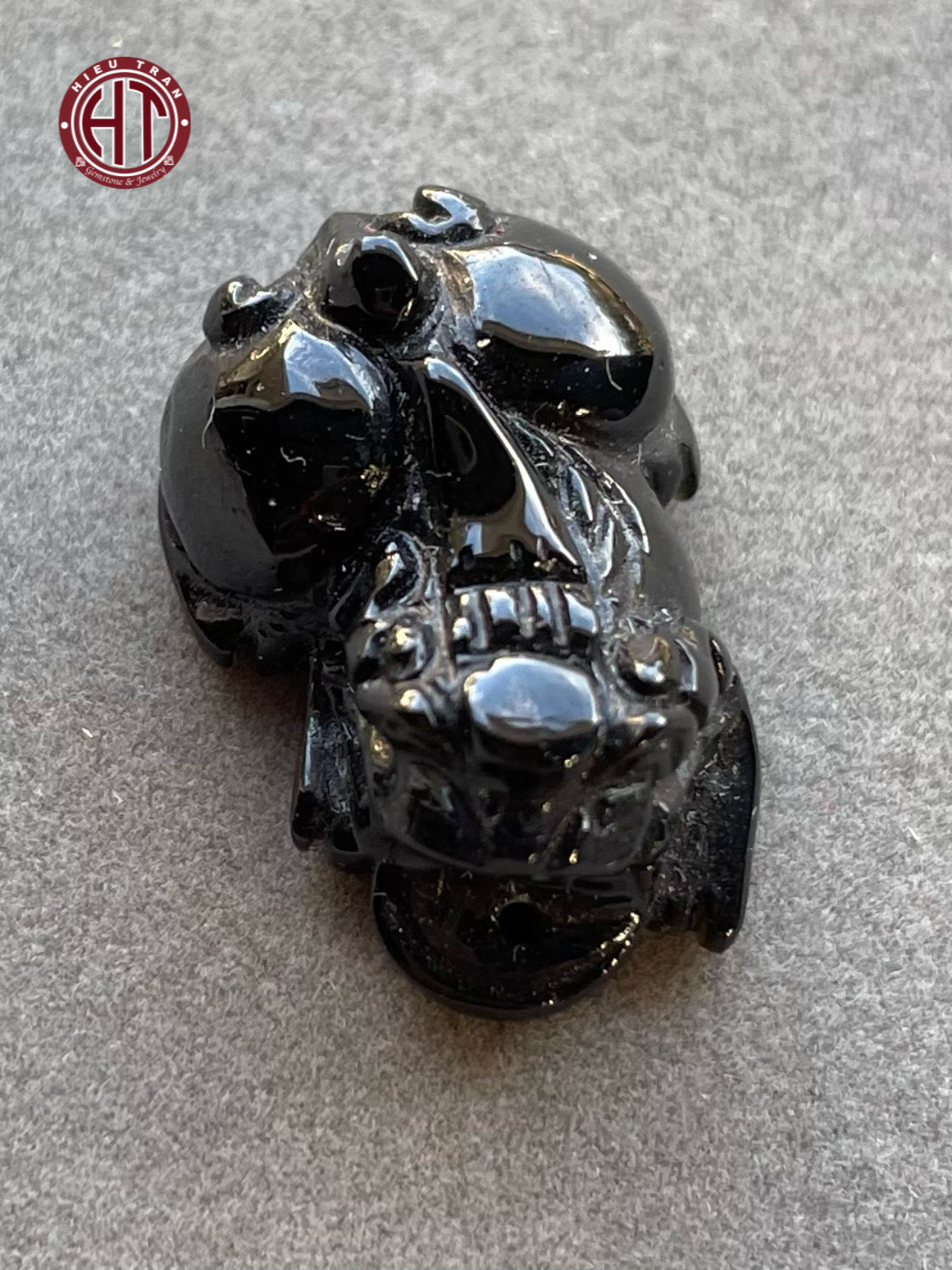 Obsidian Pixiu Black Pendant #P134