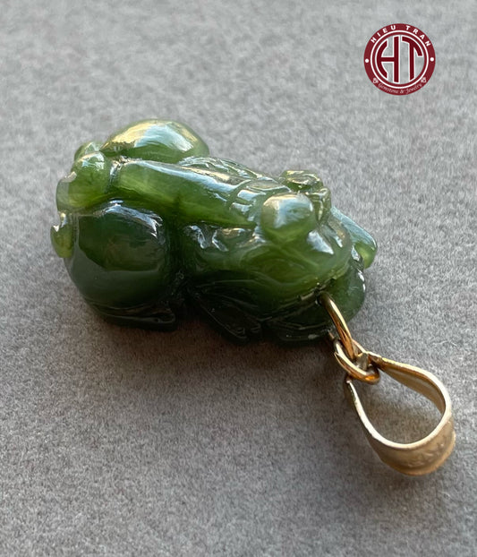 Nephrite Jadeite Pixiu Pendant #P132