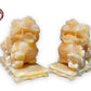 Yellow Onyx Pixiu Statue #S1036