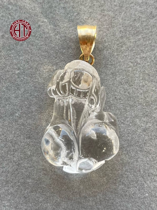 Clear Quartz Pixiu Pendant #P133