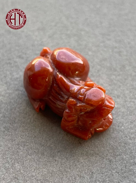 Red Jadeite Pixiu Pendant #P139