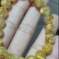 Gold Rutilated Quartz Bracelet 10+mm #1053