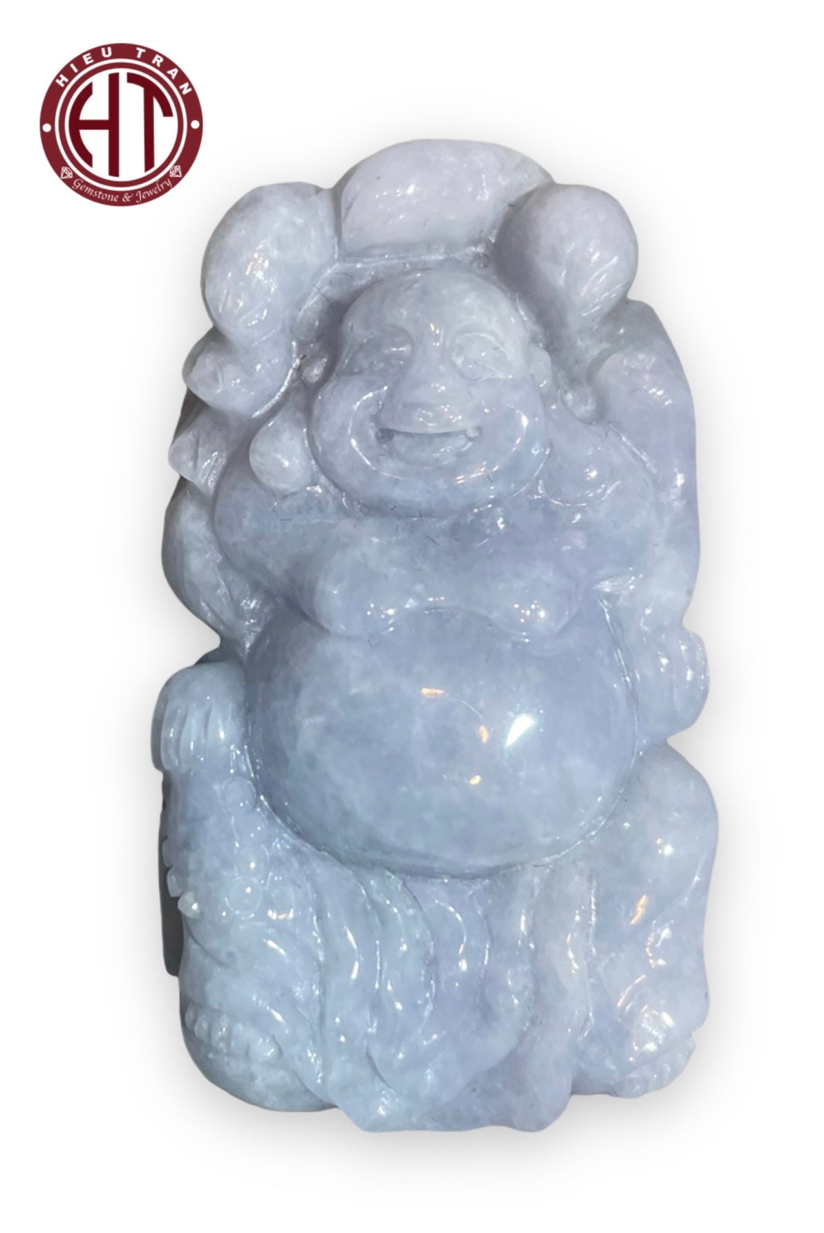 Purple Jadeite Happy Buddha Pendant #P143
