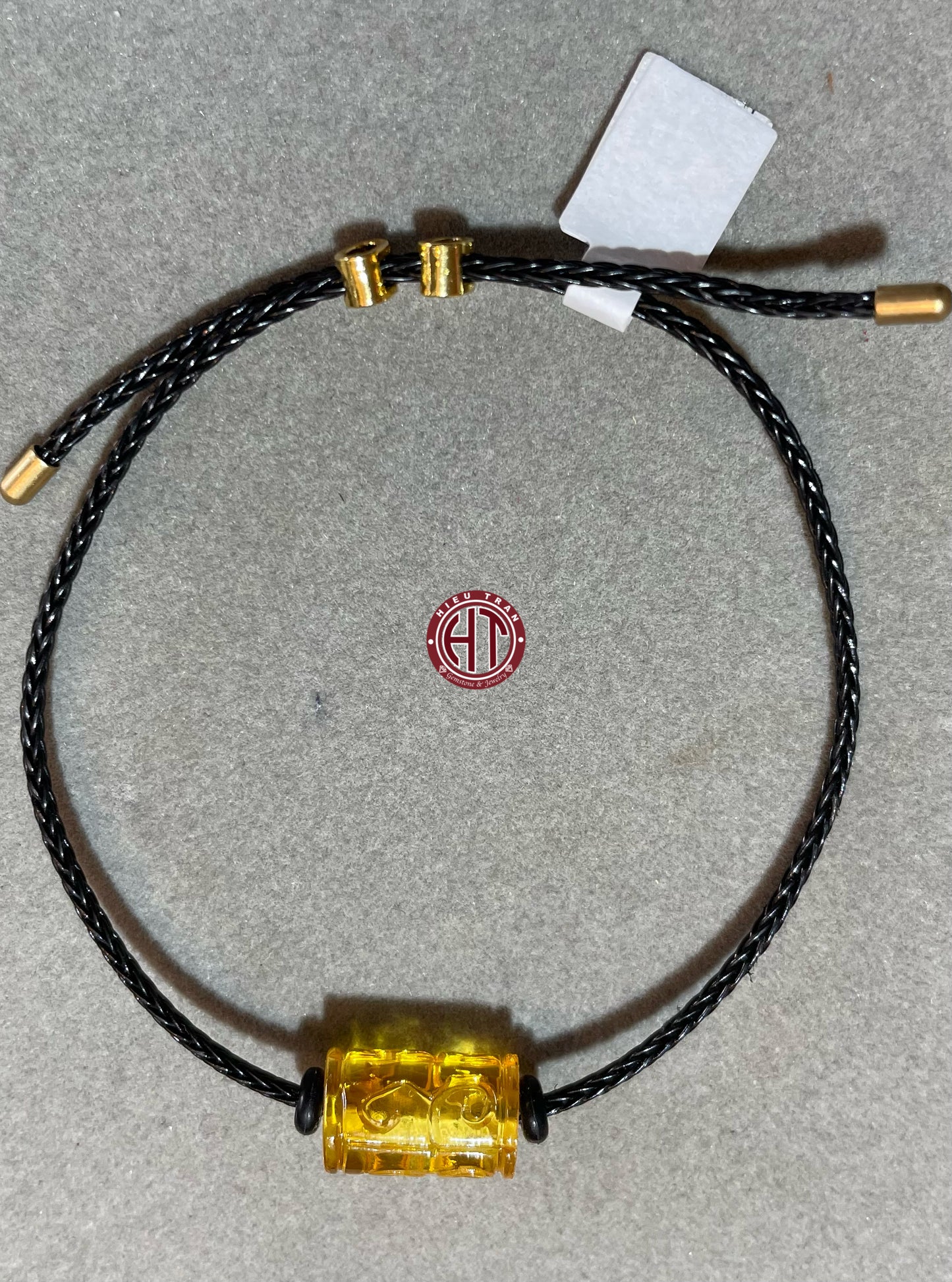 Amber Black Steel Bracelet #9006